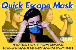 Quick Escape Bio Chemical and Smoke Protection Mask