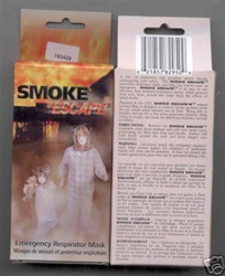 SMOKE ESCAPE Emergency Respirator Mask